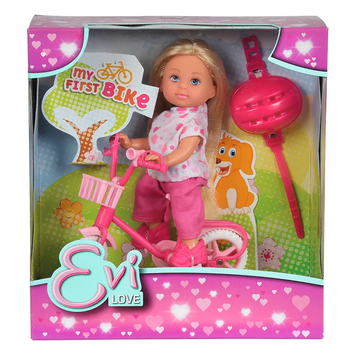 Papusa Simba Evi Love My First Bike 12 cm, Inimioare 3 ani + [1]