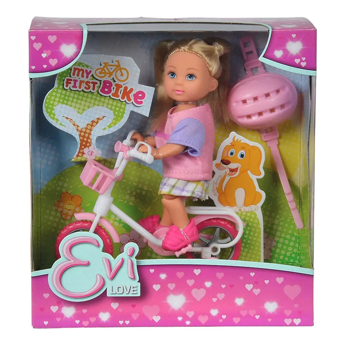 Papusa Simba Evi Love My First Bike 12 cm Roz 3 ani + [1]