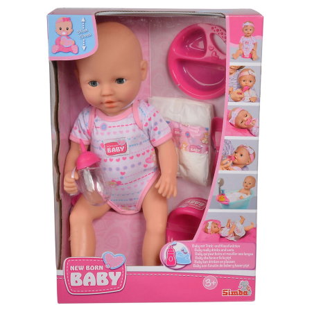 Papusa Simba New Born Baby 38 cm Bebe cu olita si accesorii 3 ani [8]