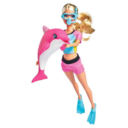 Papusi Steffi Love - Papusa Simba Steffi Love Dolphin Fun 29 cm cu delfin si accesorii 3 ani