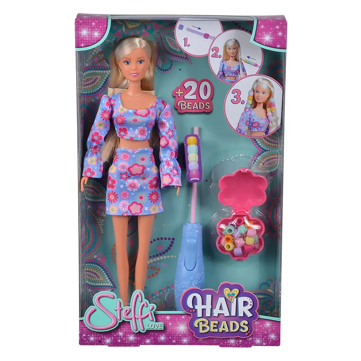 Papusa Simba Steffi Love Hair Beads 29 cm cu accesorii 3 ani+ [11]