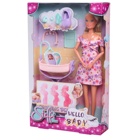 Papusa Simba Steffi Love Hello Baby 29 cm cu accesorii 3 ani + [12]