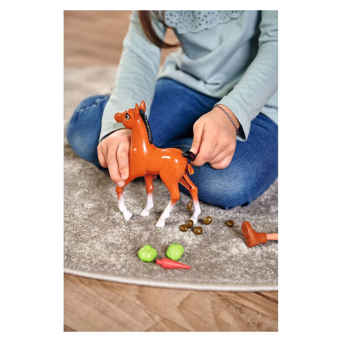 Papusa Simba Steffi Love Little Horse 29 cm cu figurina si accesorii 3 ani [9]