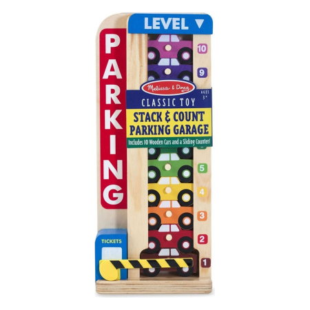 Jucarii din lemn - Parcare cu numere Melissa and Doug