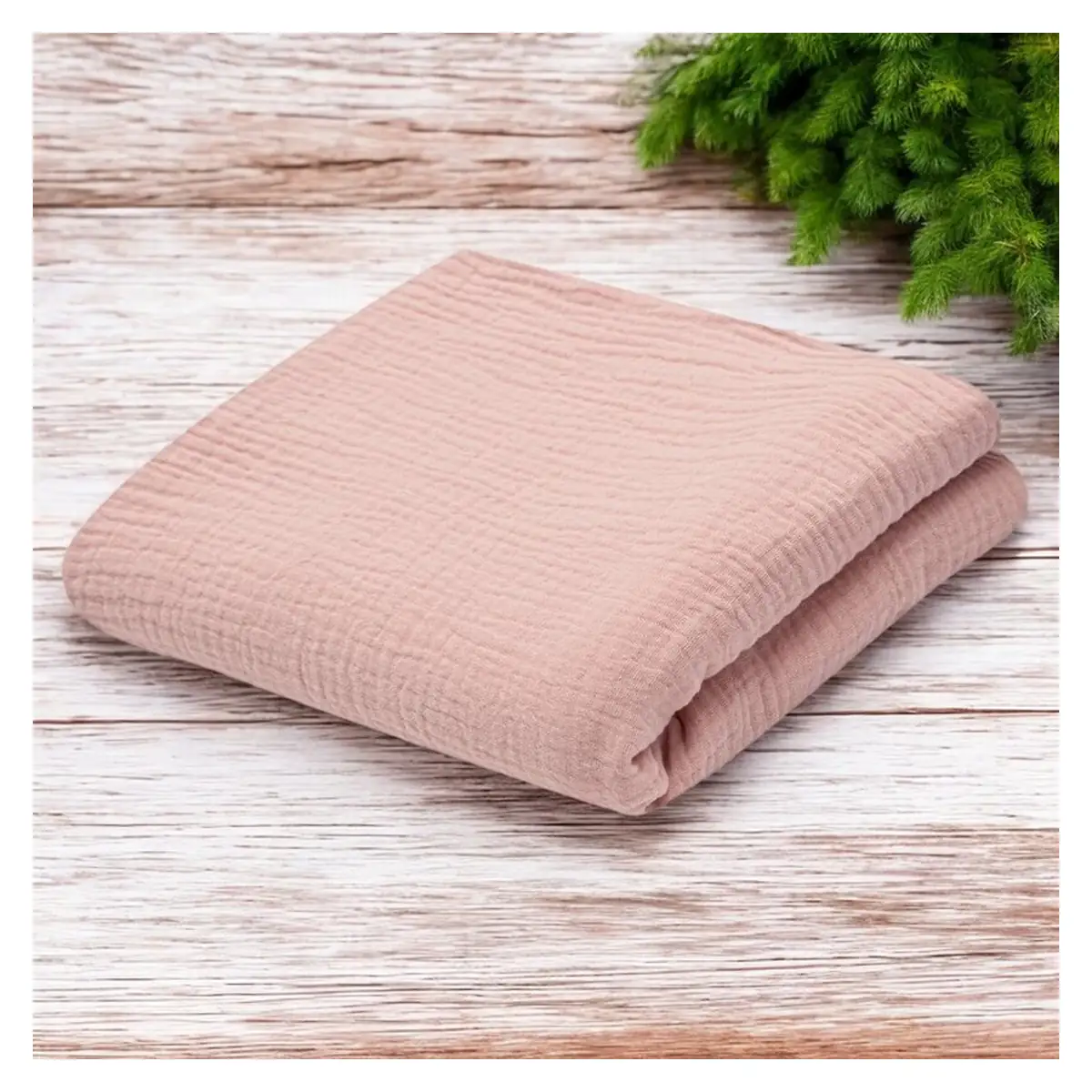 Paturica bebe, New Baby, 70x100 cm, Din muselina, 100% bumbac, Pink 0 luni+ [1]