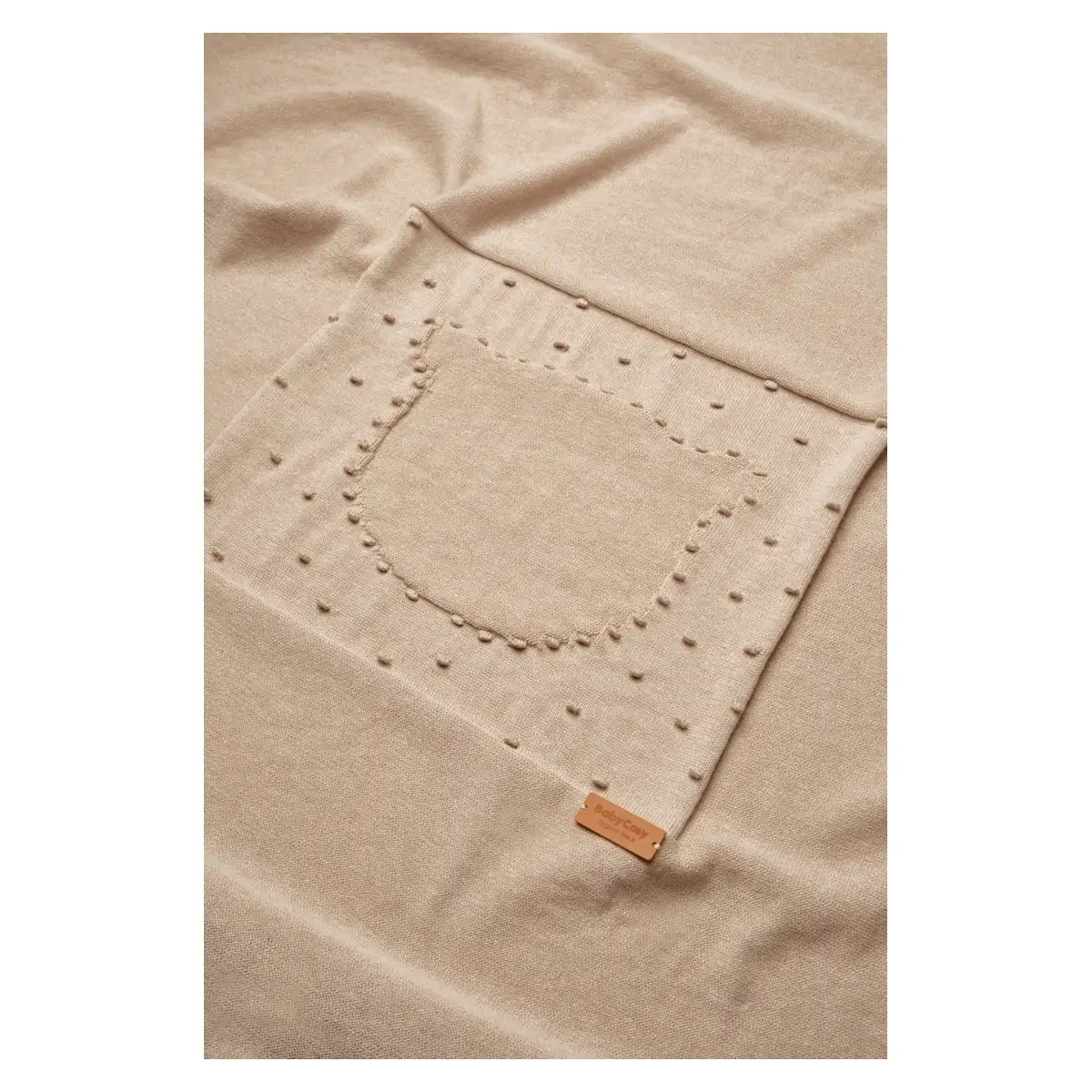 Paturica cu ursulet pentru nou nascut, 100% bumbac organic, TeddyBear, BabyCosy, Maro [4]