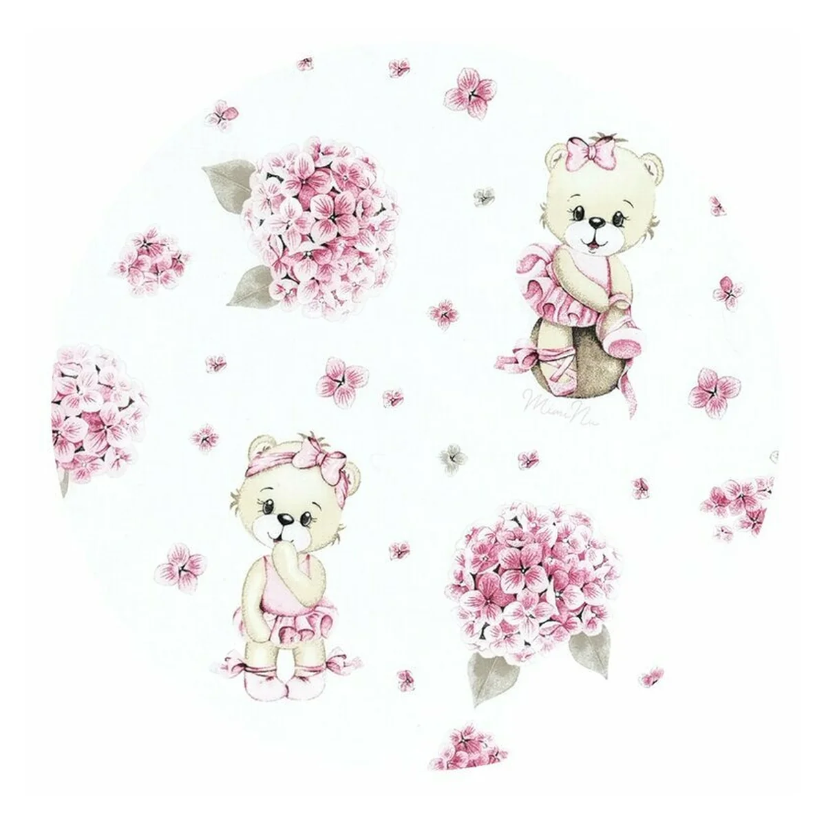 Paturica moale, MimiNu, Cu doua fete, 75x100 cm, bumbac 100%, Pink Ballerina [2]