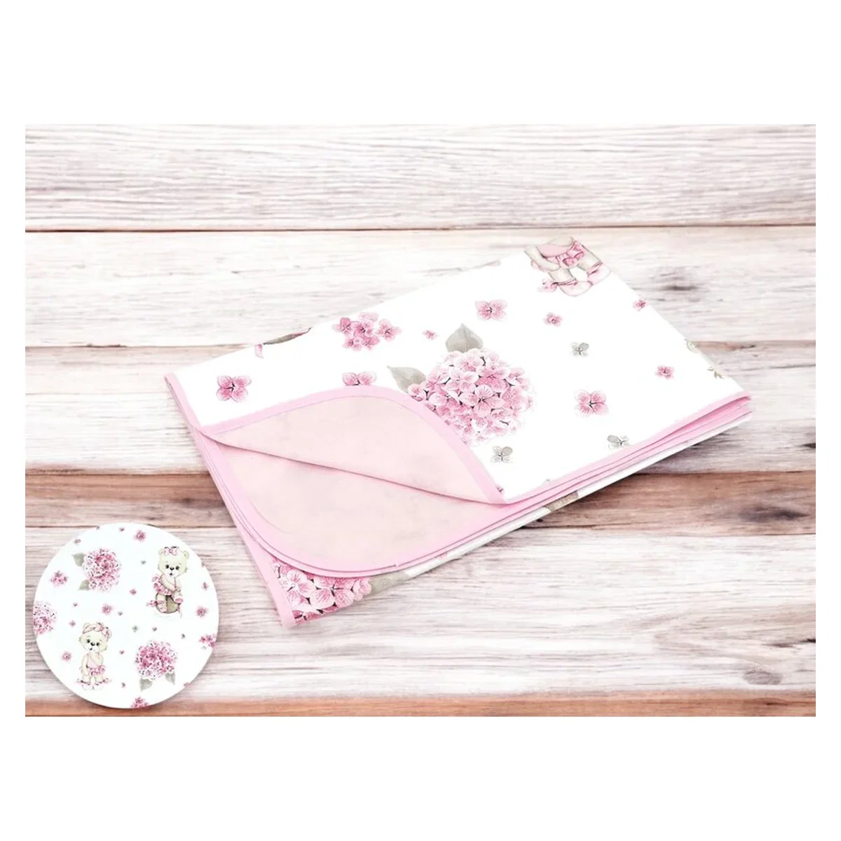 Paturica moale, MimiNu, Cu doua fete, 75x100 cm, bumbac 100%, Pink Ballerina [1]