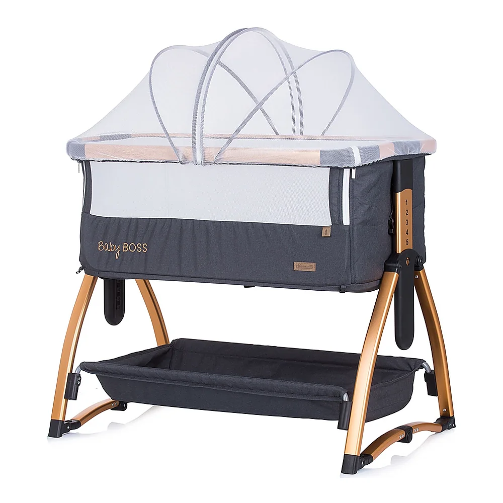 Patut Co-Sleeper Chipolino Baby Boss raven 6 luni [1]