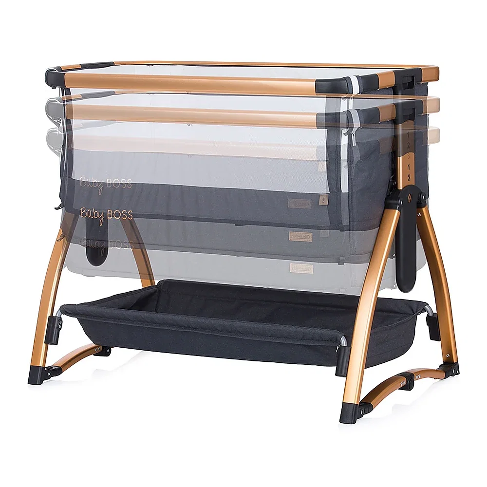 Patut Co-Sleeper Chipolino Baby Boss raven 6 luni [5]