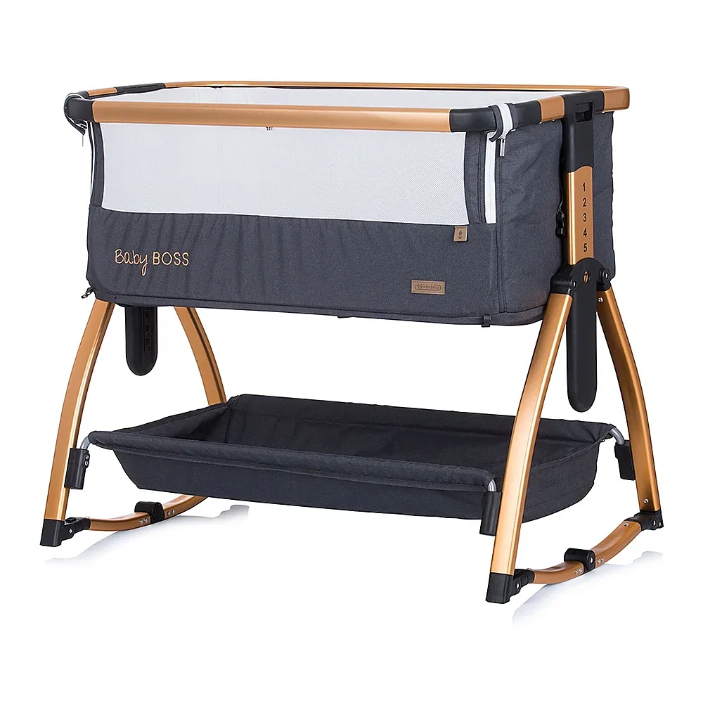 Patut Co-Sleeper Chipolino Baby Boss raven 6 luni [6]