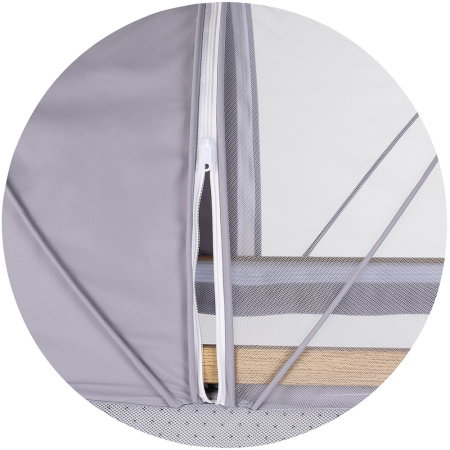 Patut co-sleeper Chipolino Charisma cu laterala culisanta, functie leagan, inclinare anti-reflux, plasa anti-insecte, Platinum wood [7]