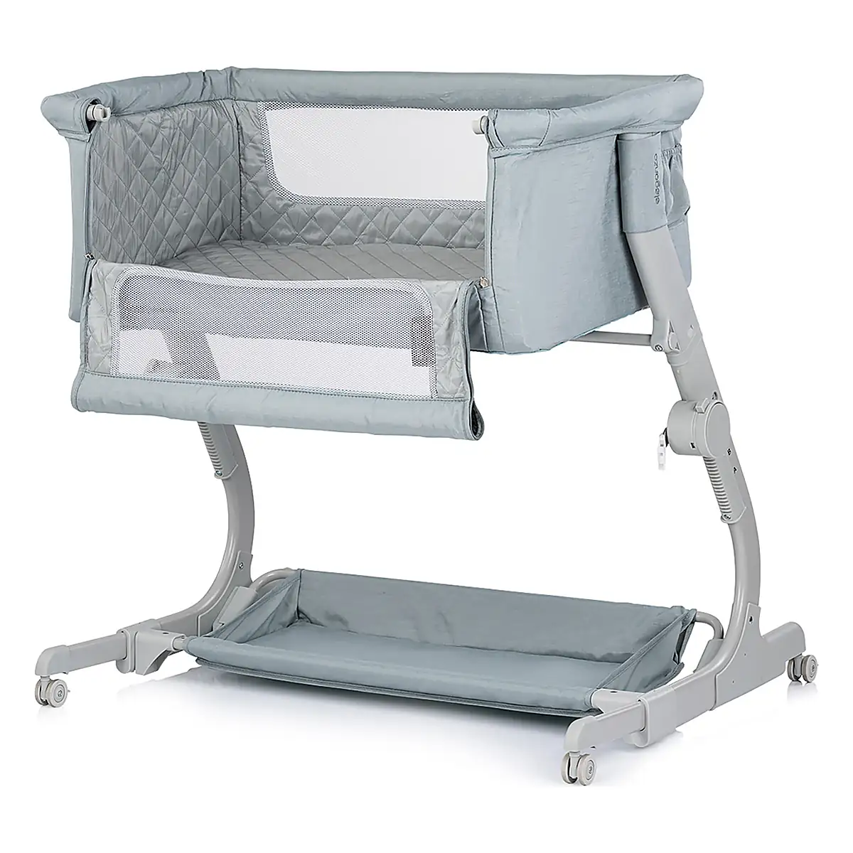 Patut co-sleeper Chipolino Eleganza cu laterala culisanta, Basil 6 luni [1]