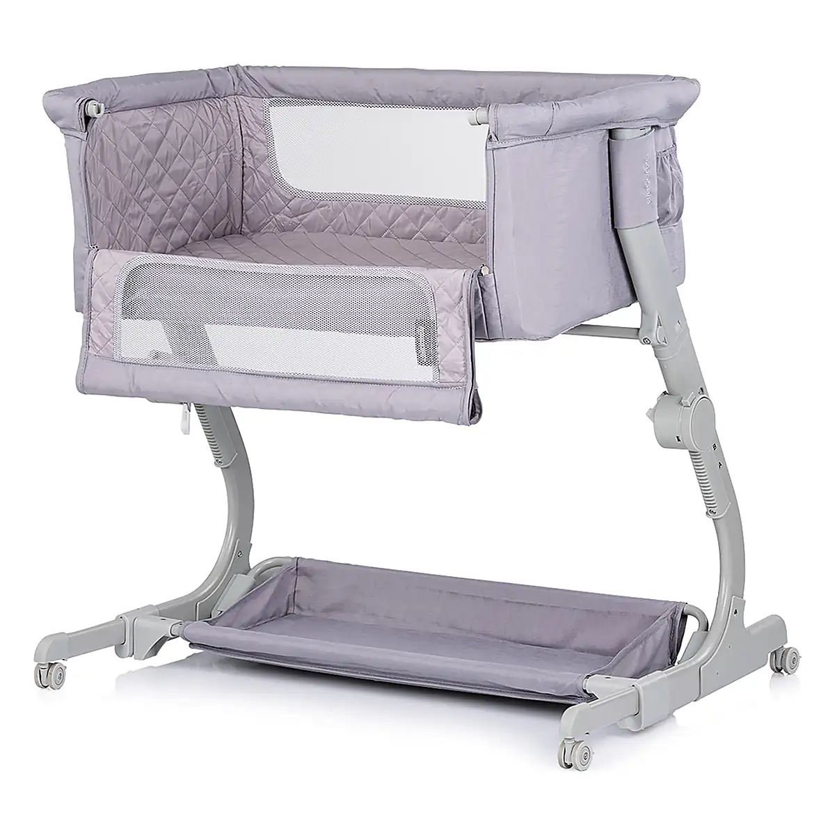 Patut co-sleeper Chipolino Eleganza cu laterala culisanta, Cloud 6 luni [1]