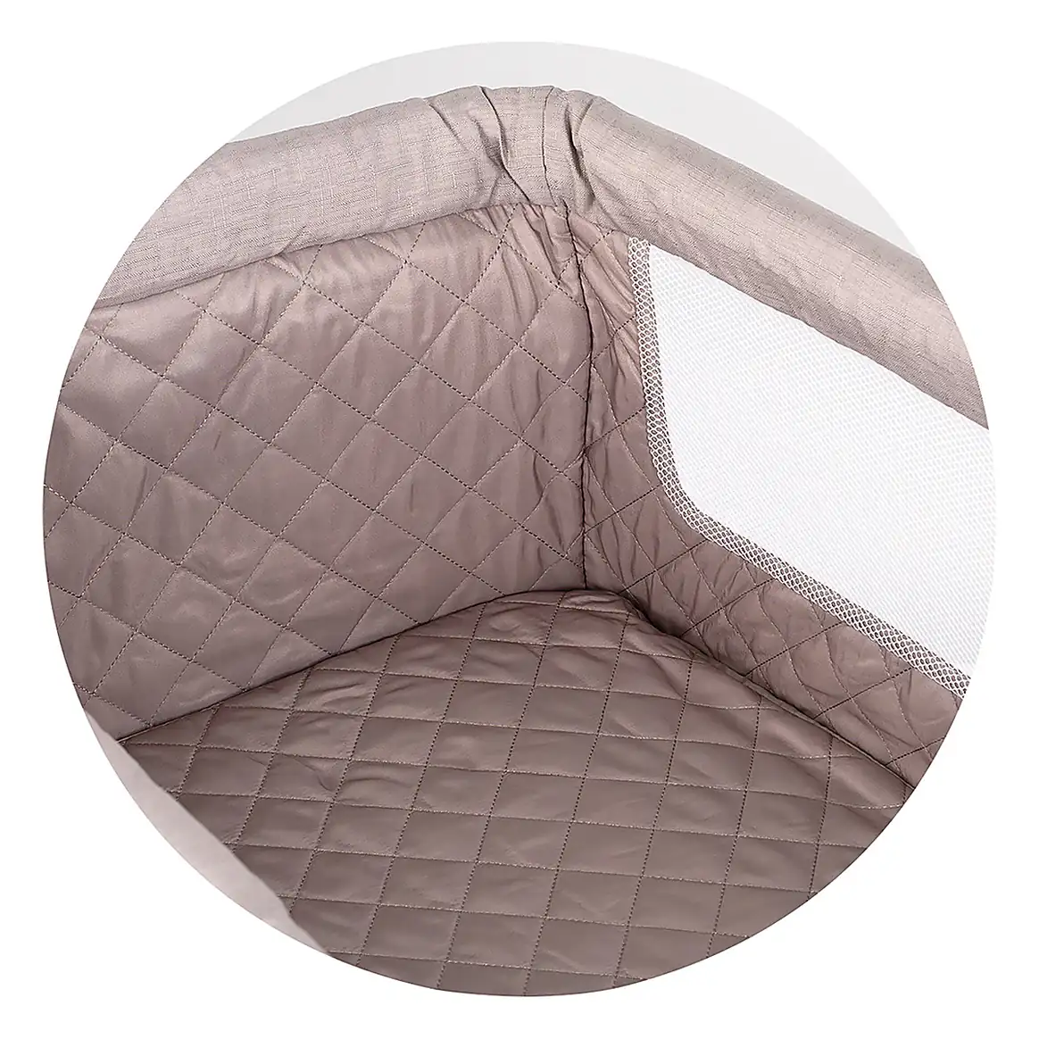 Patut co-sleeper Chipolino Eleganza cu laterala culisanta, Tiramisu 6 luni [7]