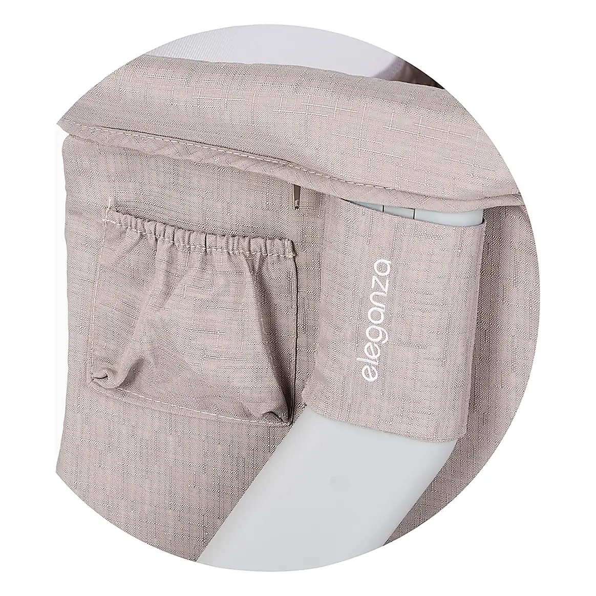 Patut co-sleeper Chipolino Eleganza cu laterala culisanta, Tiramisu 6 luni [6]
