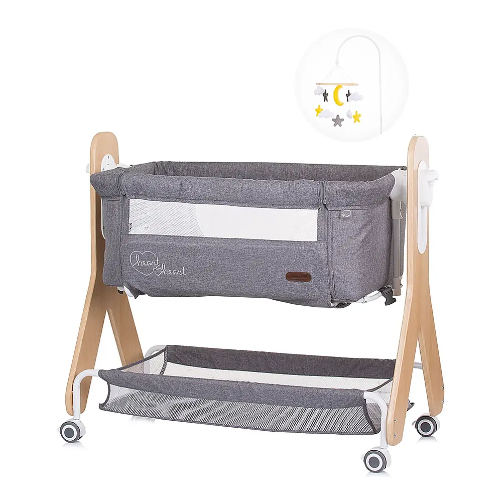 Patut Co-Sleeper Chipolino Heart 2 Heart graphite 6 luni [1]