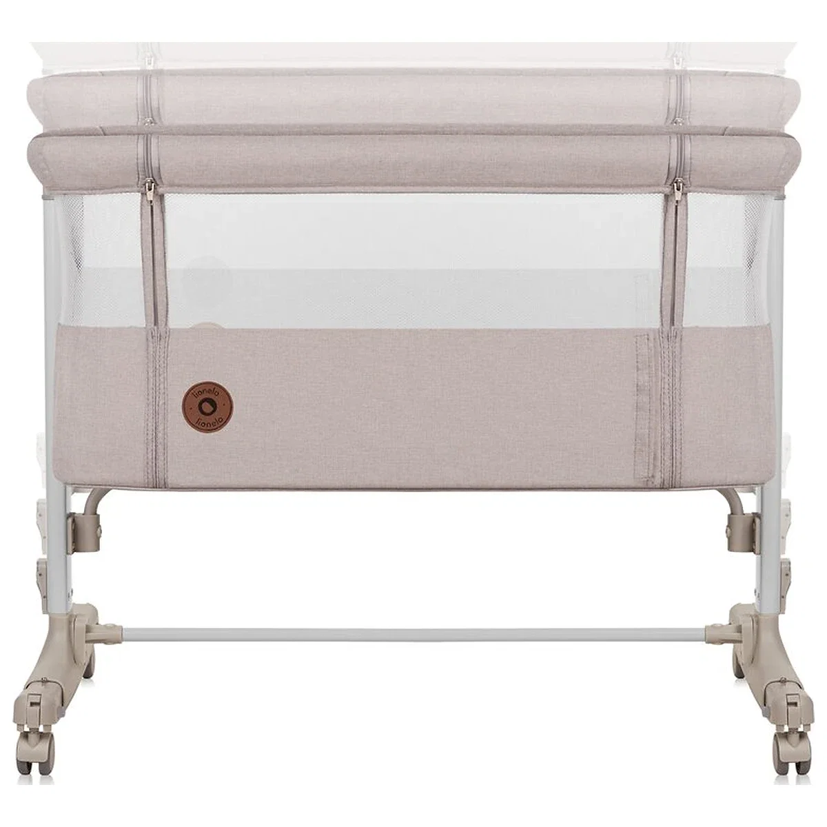 Patut co-sleeper, Lionelo, Aurora, 3 in 1, Cu leganare si setare unghiulara, Cu saltea, 0 luni+ Bej [4]