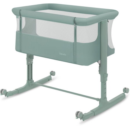 Patut co-sleeper, Lionelo, Aurora, 3 in 1, Cu leganare si setare unghiulara, Saltea cu densitate T25 si geanta [10]