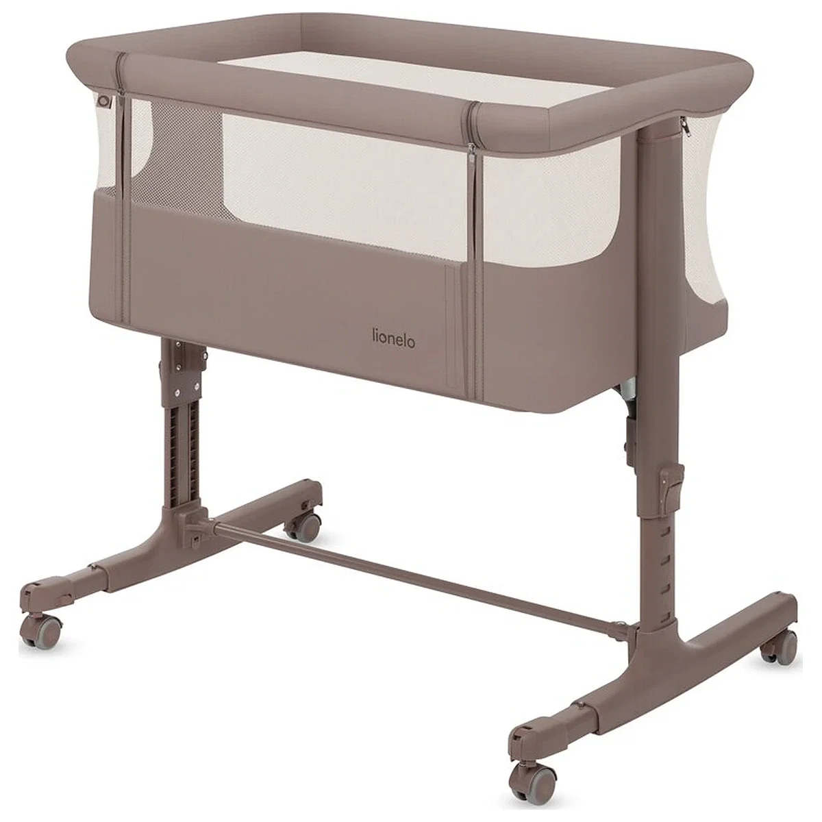 Patut co-sleeper, Lionelo, Aurora, 3 in 1, Cu leganare si setare unghiulara, Saltea cu densitate T25 si geanta [2]