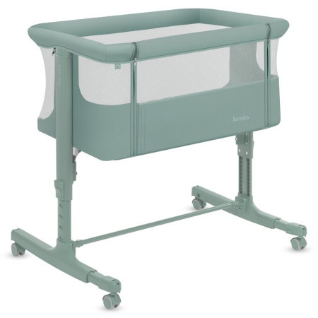Patut co-sleeper, Lionelo, Aurora, 3 in 1, Cu leganare si setare unghiulara, Saltea cu densitate T25 si geanta [6]