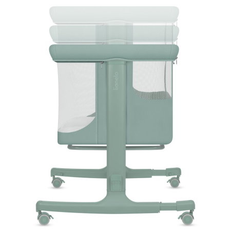 Patut co-sleeper, Lionelo, Aurora, 3 in 1, Cu leganare si setare unghiulara, Saltea cu densitate T25 si geanta [14]