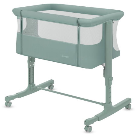 Patut co-sleeper, Lionelo, Aurora, 3 in 1, Cu leganare si setare unghiulara, Saltea cu densitate T25 si geanta [18]