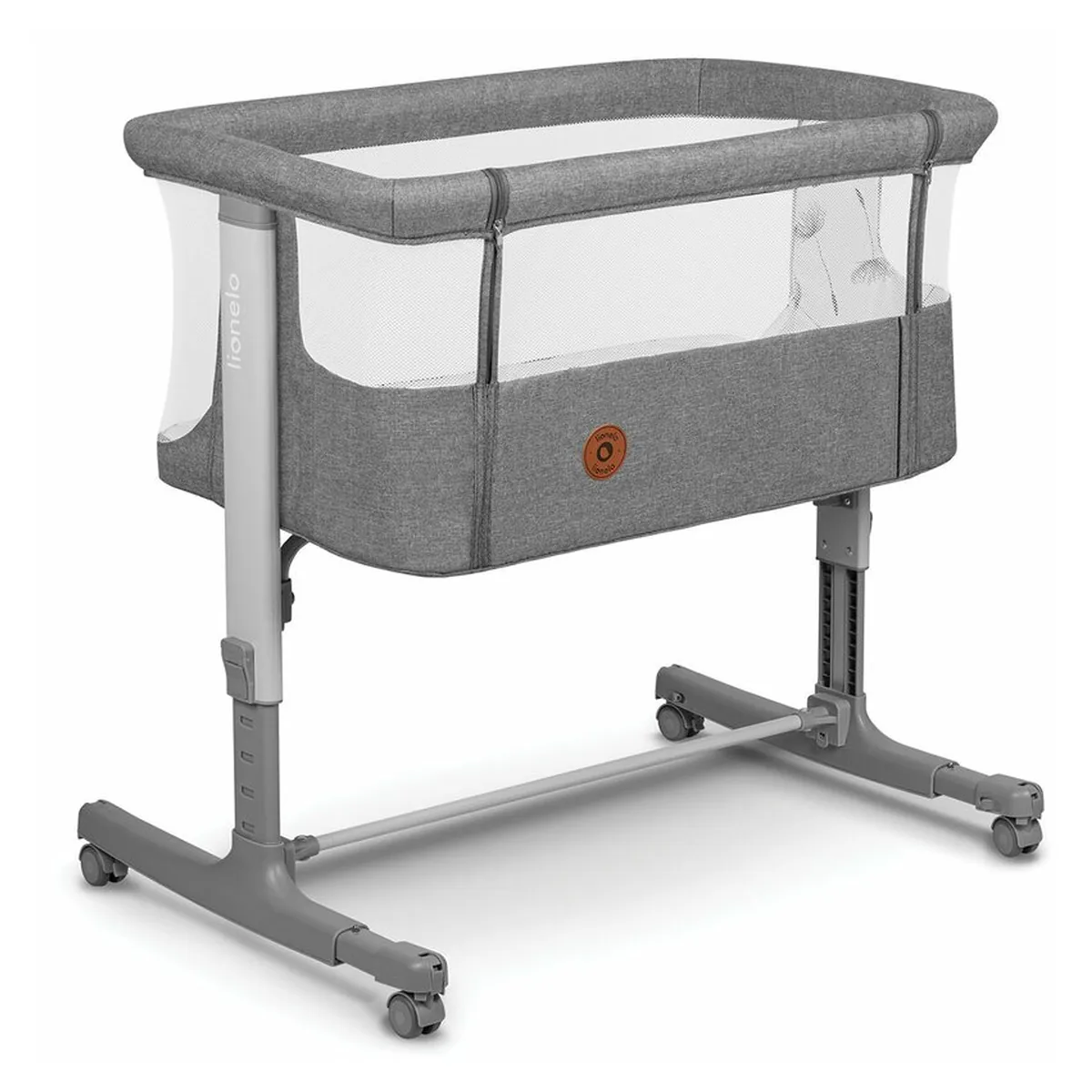Patut co-sleeper, Lionelo, Aurora, 3 in 1, functie leganare, Include saltea si geanta transport, 5 pozitii pe inaltime, [3]