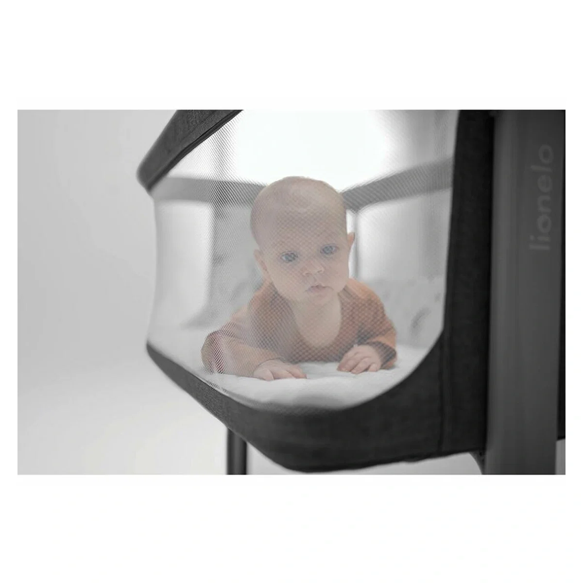 Patut co-sleeper, Lionelo, Aurora, 3 in 1, functie leganare, Include saltea si geanta transport, 5 pozitii pe inaltime, [33]