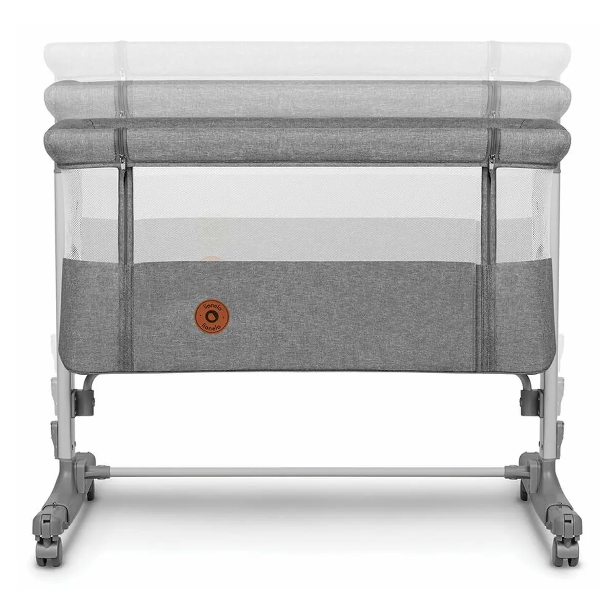 Patut co-sleeper, Lionelo, Aurora, 3 in 1, functie leganare, Include saltea si geanta transport, 5 pozitii pe inaltime, [12]
