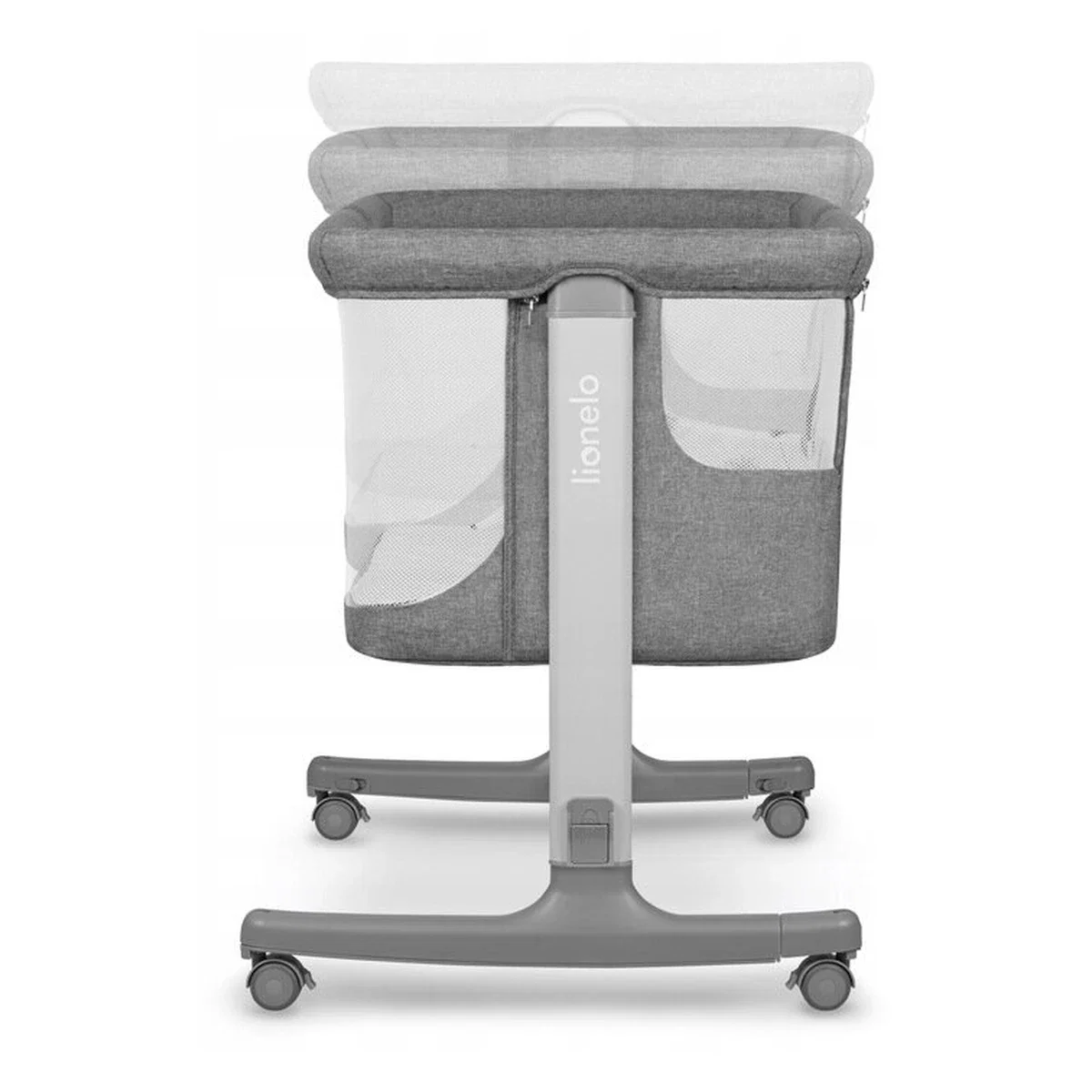 Patut co-sleeper, Lionelo, Aurora, 3 in 1, functie leganare, Include saltea si geanta transport, 5 pozitii pe inaltime, [26]