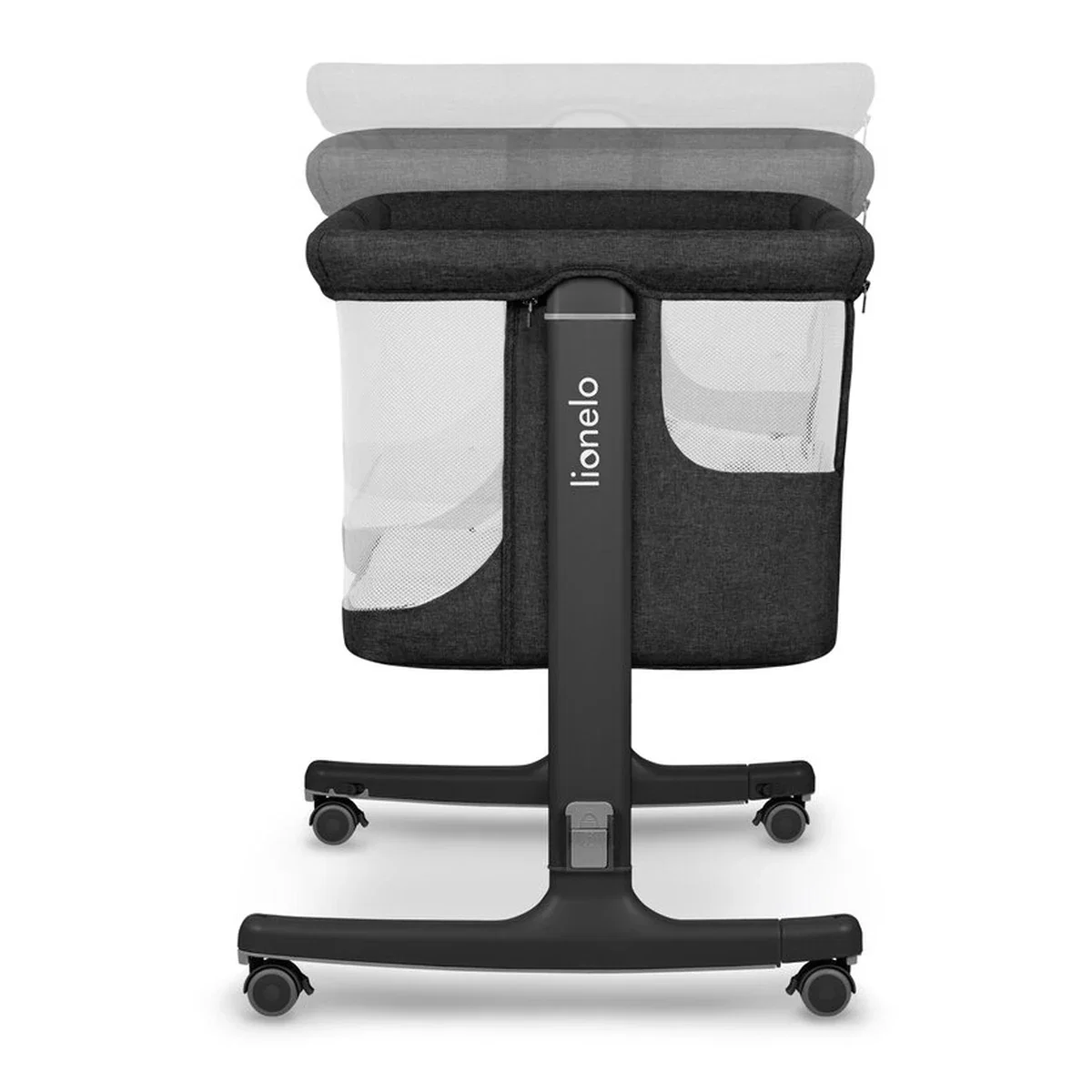 Patut co-sleeper, Lionelo, Aurora, 3 in 1, functie leganare, Include saltea si geanta transport, 5 pozitii pe inaltime, [23]