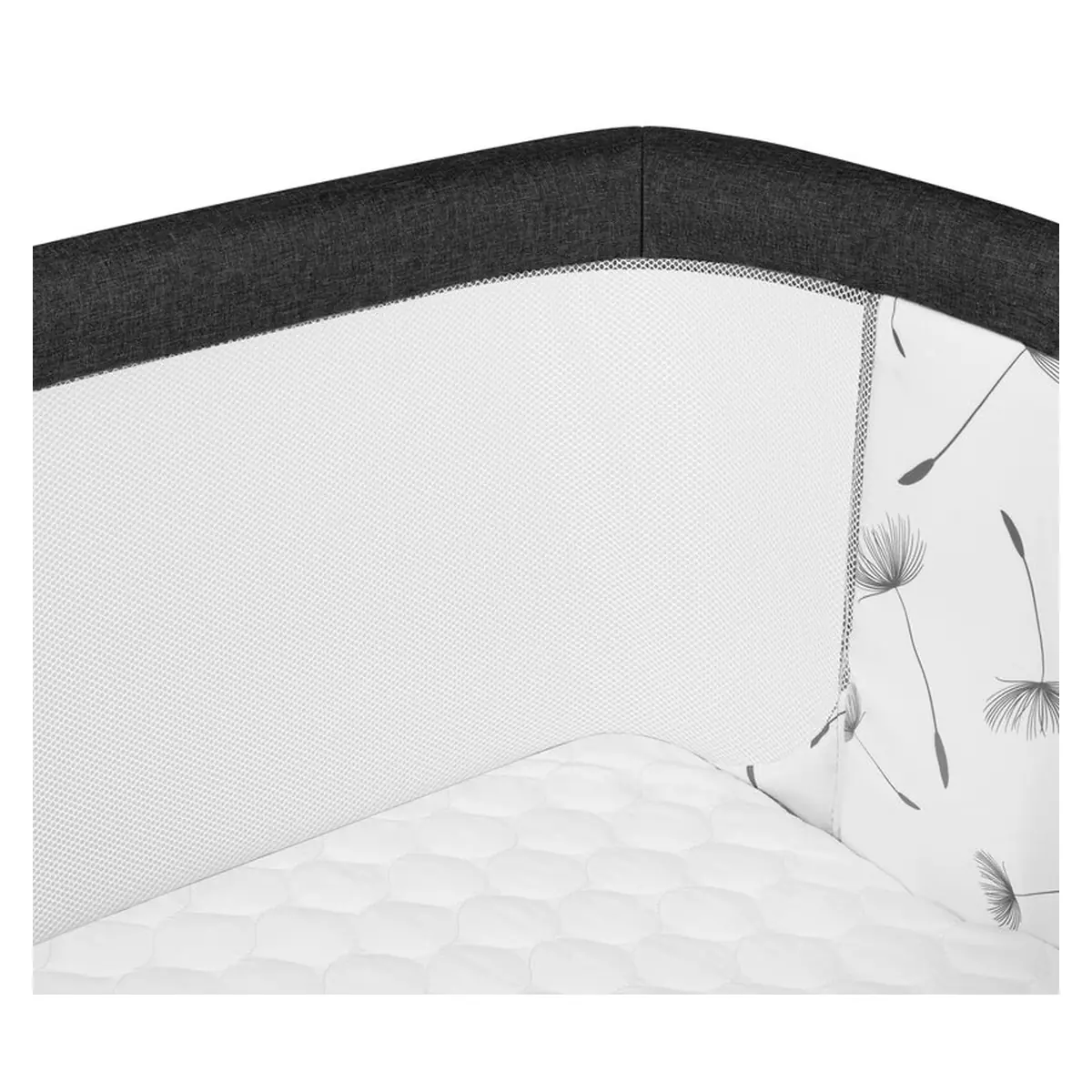 Patut co-sleeper, Lionelo, Aurora, 3 in 1, functie leganare, Include saltea si geanta transport, 5 pozitii pe inaltime, [24]