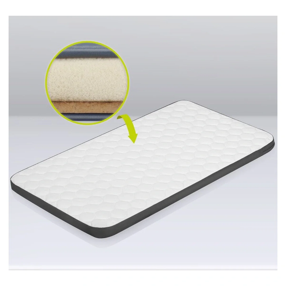 Patut co-sleeper, Lionelo, Aurora, 3 in 1, functie leganare, Include saltea si geanta transport, 5 pozitii pe inaltime, [34]