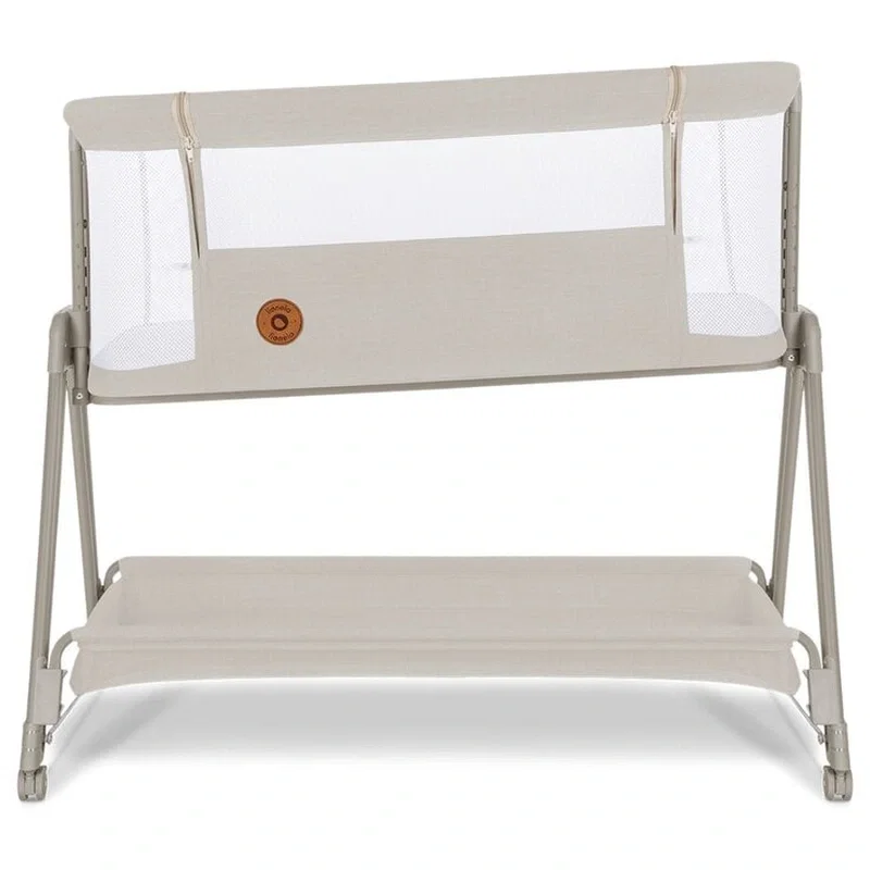 Patut co-sleeper Luna, 2 in 1, Cu laterala culisanta, Cu roti, Bej Lionelo 24 luni [7]