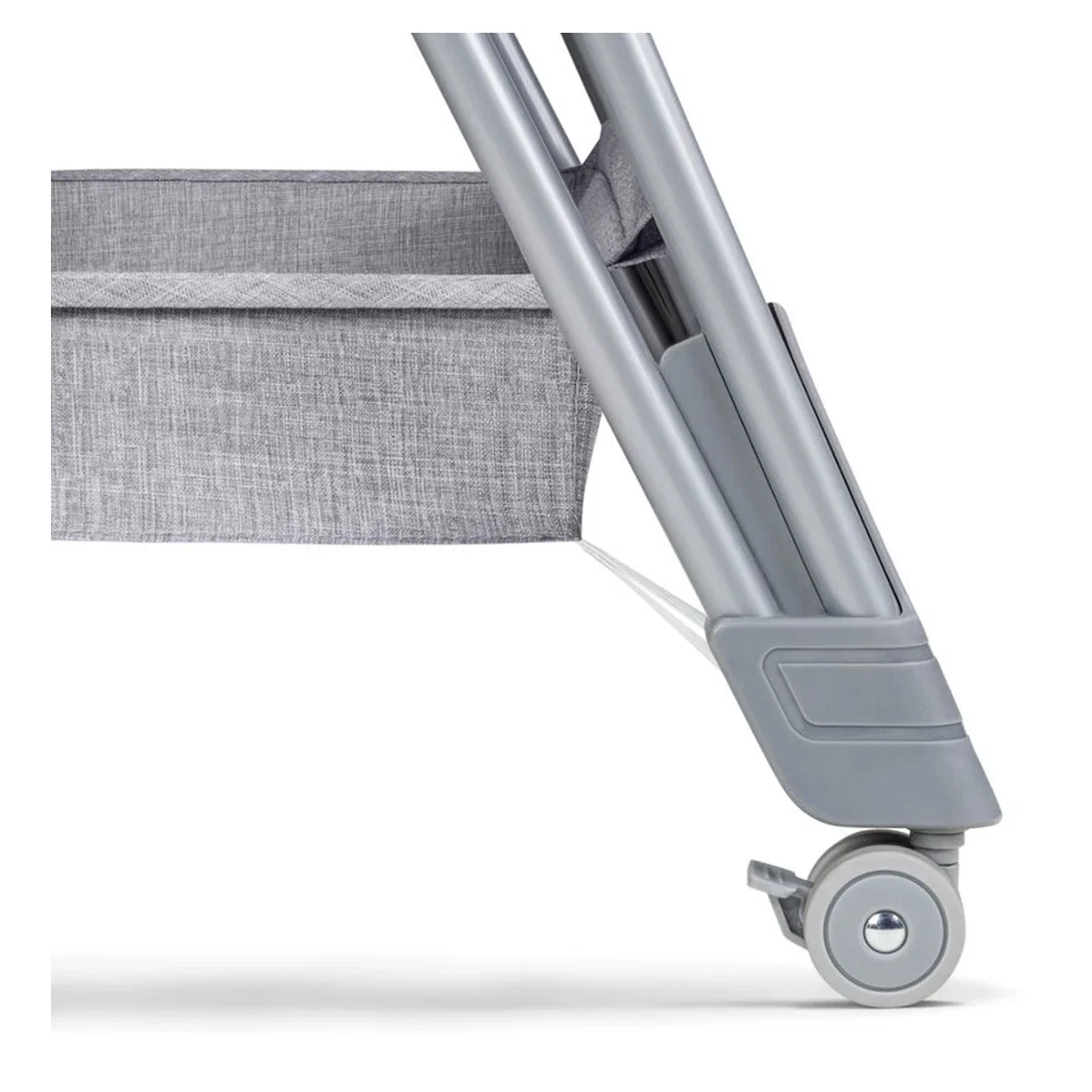Patut co-sleeper Luna, 2 in 1, Cu laterala culisanta, Cu roti, Gri deschis Lionelo 24 luni [16]