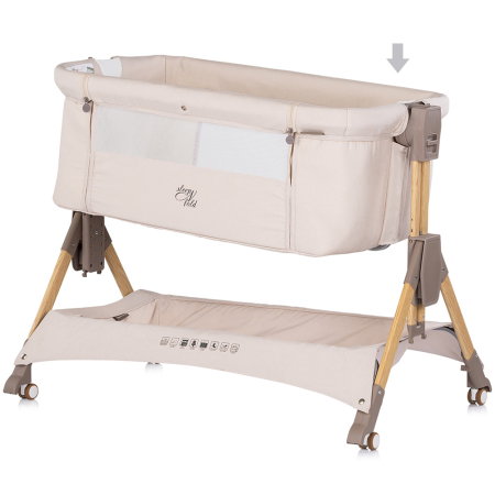 Patut co-sleeper pliabil Chipolino SleepNFold cashmere [5]