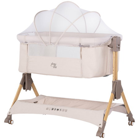 Camera copilului - Patut co-sleeper pliabil Chipolino SleepNFold cashmere