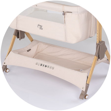 Patut co-sleeper pliabil Chipolino SleepNFold cashmere [8]