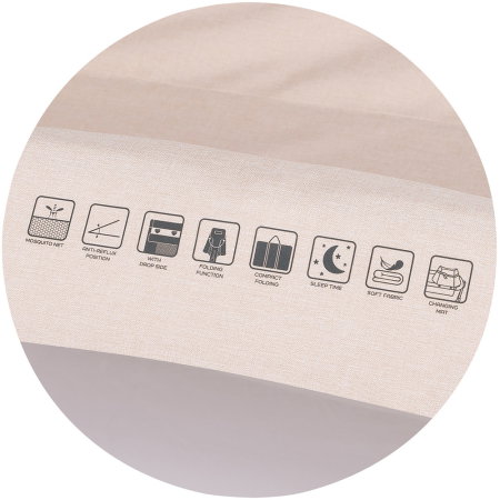 Patut co-sleeper pliabil Chipolino SleepNFold cashmere [9]