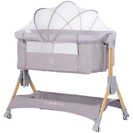 Camera copilului - Patut co-sleeper pliabil Chipolino SleepNFold platinum