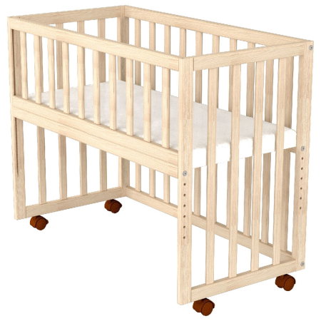 Patut copii din lemn co-sleeper Eva 94x46 cm natur Hubners [1]