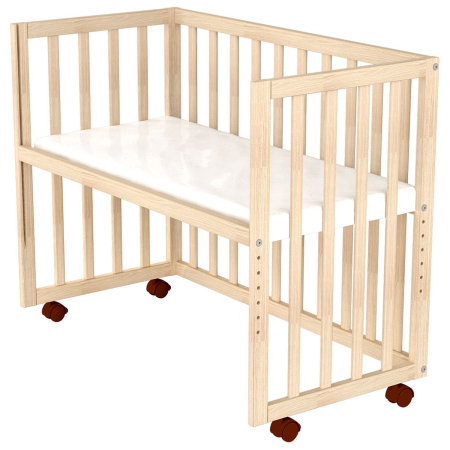 Patut copii din lemn co-sleeper Eva 94x46 cm natur Hubners [4]