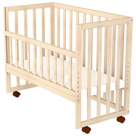 Patut copii din lemn co-sleeper Eva 94x46 cm natur Hubners [3]