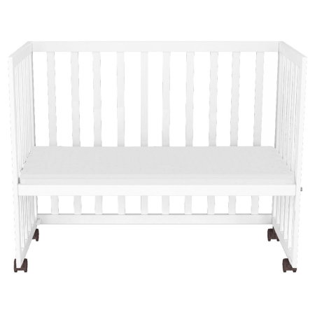 Patut copii din lemn co-sleeper Matei 94x46 cm alb Hubners [6]
