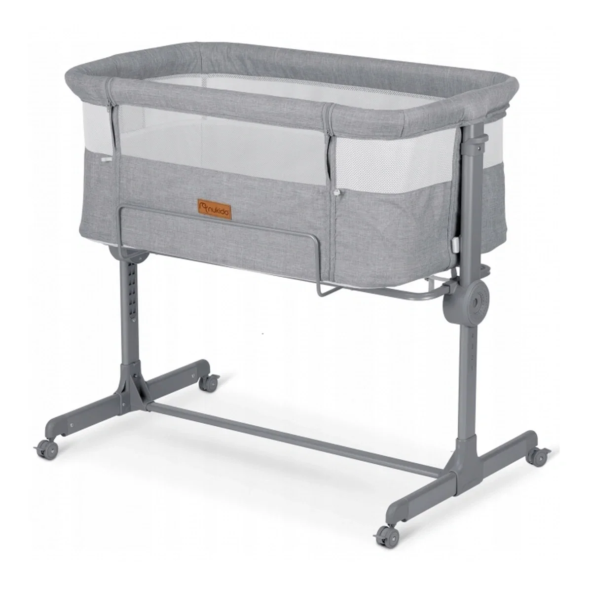 Patuturi co-sleeping - Patut cu laterala culisanta Nukido NK-243 - Gri 5 luni