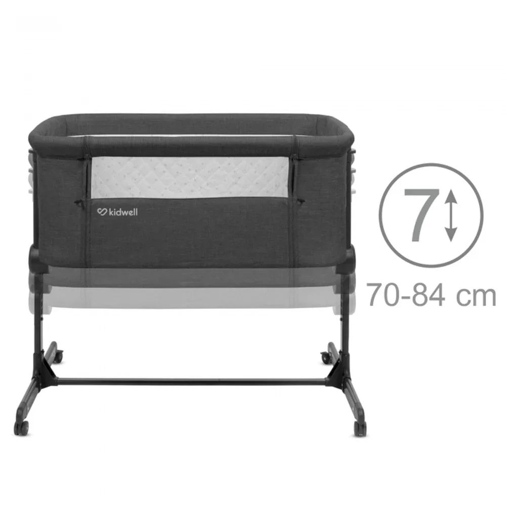 Patut cu laterala deschizabila Kidwell Snuzzy - Dark Grey [5]