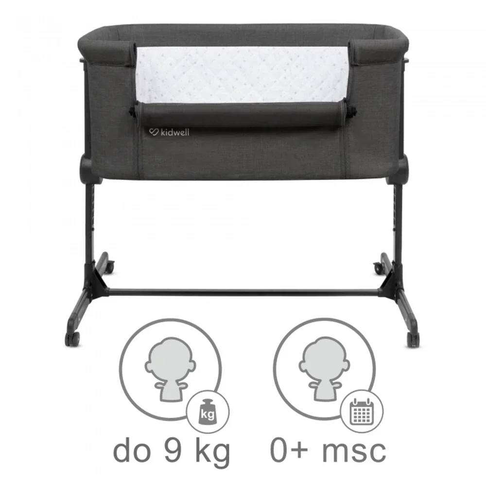 Patut cu laterala deschizabila Kidwell Snuzzy - Dark Grey [4]