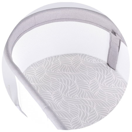 Patut cu leganare si cantar integrat Chipolino Sogno 2 in 1, Grey 6 luni [7]