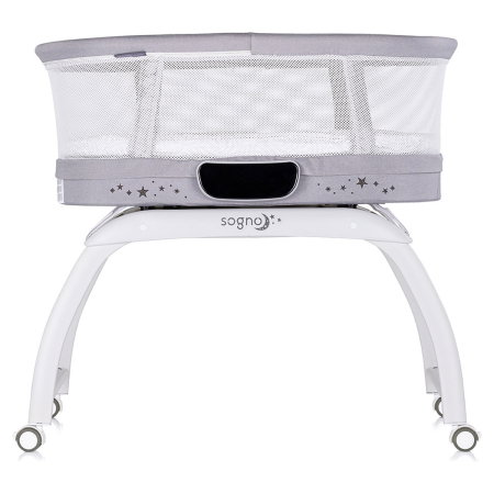 Patut cu leganare si cantar integrat Chipolino Sogno 2 in 1, Grey 6 luni [1]